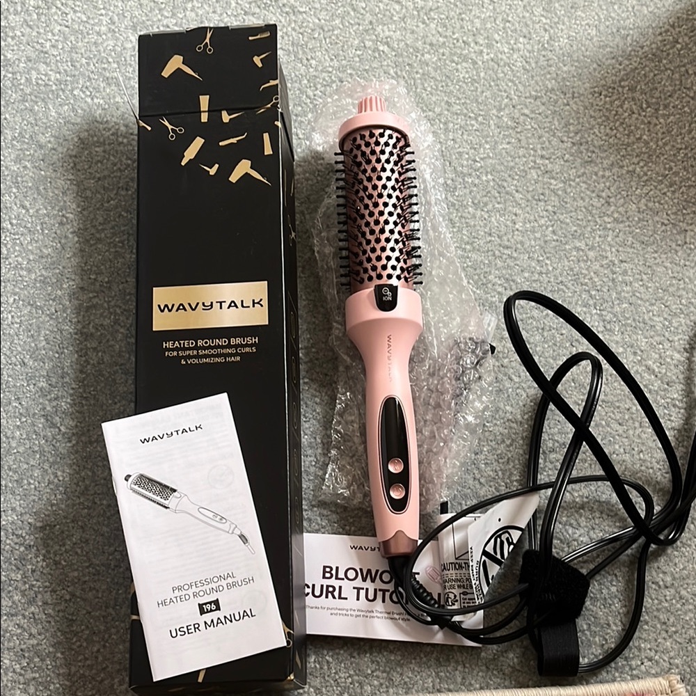 Wavytalk Pink Heated Round Brush